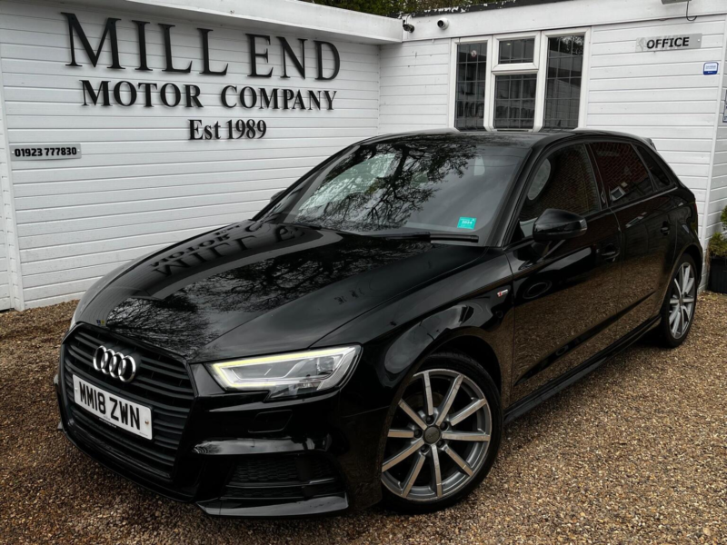 2018 Audi A3 1.5 Tfsi Cod Black Edition Sportback S Tronic Euro 6 (s/s) 5dr in Black — image 1