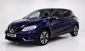 2018 Nissan Pulsar 1.2 Dig-T N-Connecta Euro 6 (s/s) 5dr in Blue — image 3