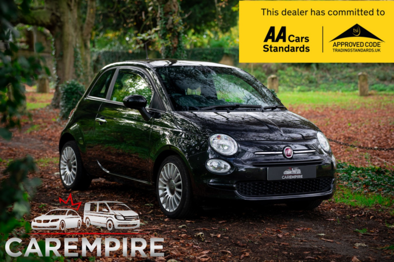 2021 Fiat 500 1.0 Mhev Pop Euro 6 (s/s) 3dr in Black — image 1