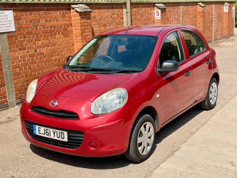 2011 Nissan Micra 1.2 12v Visia Euro 5 5dr in Red — image 1