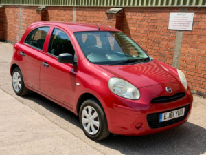 2011 Nissan Micra 1.2 12v Visia Euro 5 5dr in Red — image 2
