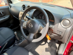 2011 Nissan Micra 1.2 12v Visia Euro 5 5dr in Red — image 4