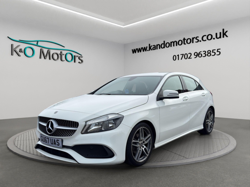 2017 Mercedes-Benz A Class 1.6 A180 Amg Line Euro 6 (s/s) 5dr in White — image 1