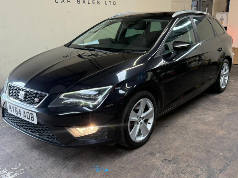 2014 SEAT Leon 2.0 Tdi Cr Fr Sport Tourer DSG Euro 5 (s/s) 5dr in Black — image 1