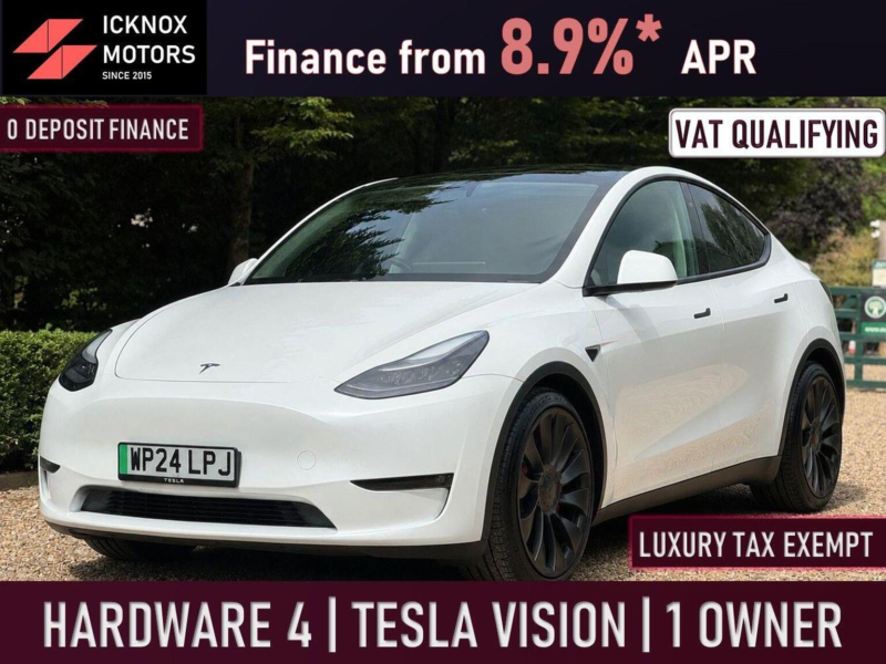 2024 Tesla Model Y (dual Motor) Performance Auto 4wde 5dr in White — image 1
