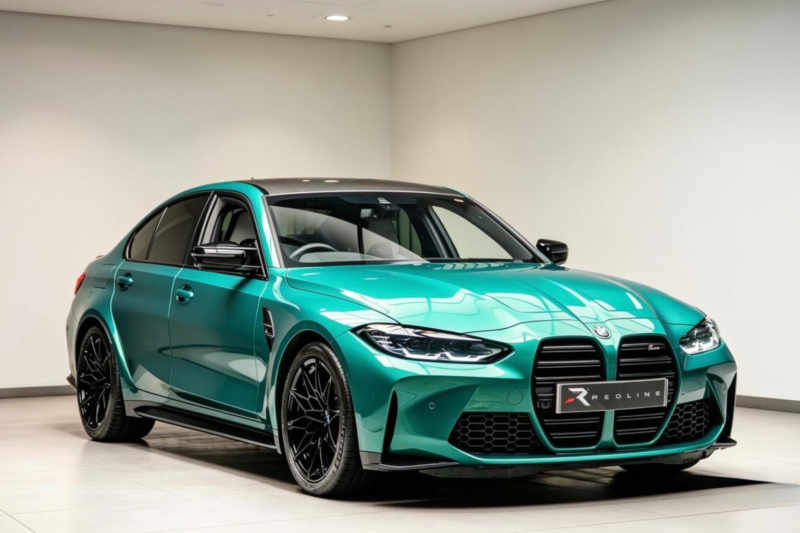2021 BMW M3 3.0 Biturbo Competition Steptronic Euro 6 (s/s) 4dr in Green — image 1