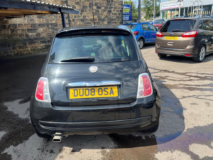 2008 Fiat 500 1.2 Sport Euro 4 3dr in Black — image 5