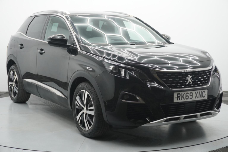 2019 Peugeot 3008 1.5 Bluehdi Gt Line Eat Euro 6 (s/s) 5dr in Black — image 1