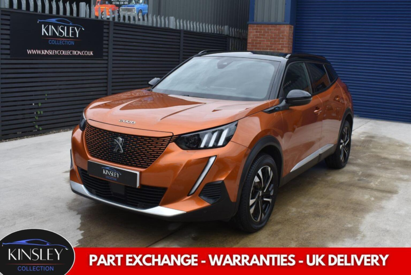2023 Peugeot E-2008 50kwh Gt Auto 5dr (7kw Charger) in Orange — image 1