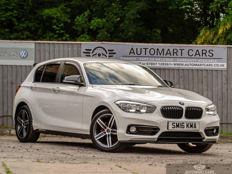 2016 BMW 1 Series 1.5 118i Sport Euro 6 (s/s) 5dr in White — image 1
