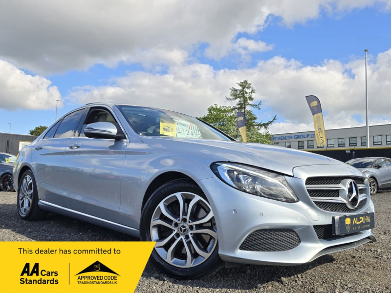 2017 Mercedes-Benz C Class 2.1 C300dh Sport (premium Plus) Saloon 4dr Diesel Hybrid G-Tronic+ Euro 6 (s/s) (231 Ps) in Silver — image 1