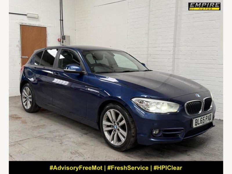 2016 BMW 1 Series 2.0 120d Sport Euro 6 (s/s) 5dr in Blue — image 1