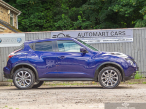 2017 Nissan Juke 1.6 Tekna Xtron Euro 6 5dr in Blue — image 6