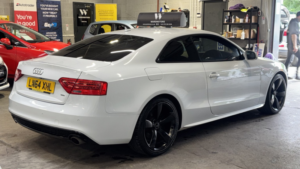 2014 Audi A5 3.0 Tdi V6 Black Edition White Coupe Diesel Automatic 2dr 1 Keeper+satnav+cruise+leather in White — image 6