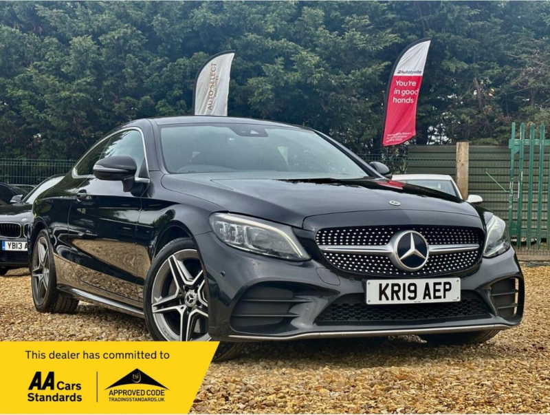 2019 Mercedes-Benz C Class 2.0 C300d Amg Line (premium) G-Tronic+ Euro 6 (s/s) 2dr in Black — image 1