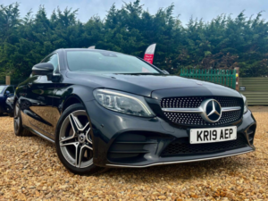2019 Mercedes-Benz C Class 2.0 C300d Amg Line (premium) G-Tronic+ Euro 6 (s/s) 2dr in Black — image 3