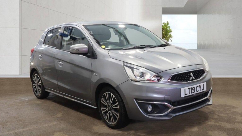 2019 Mitsubishi Mirage 1.2 4 CVT Euro 6 (s/s) 5dr in Grey — image 1
