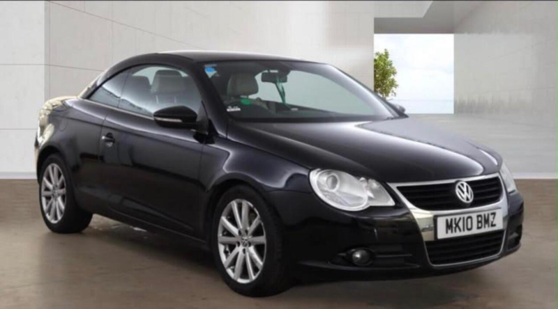 2010 Volkswagen Eos 1.4 Tsi Se Cabriolet Euro 4 2dr in Black — image 1