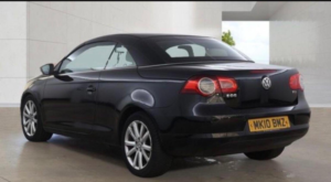 2010 Volkswagen Eos 1.4 Tsi Se Cabriolet Euro 4 2dr in Black — image 2