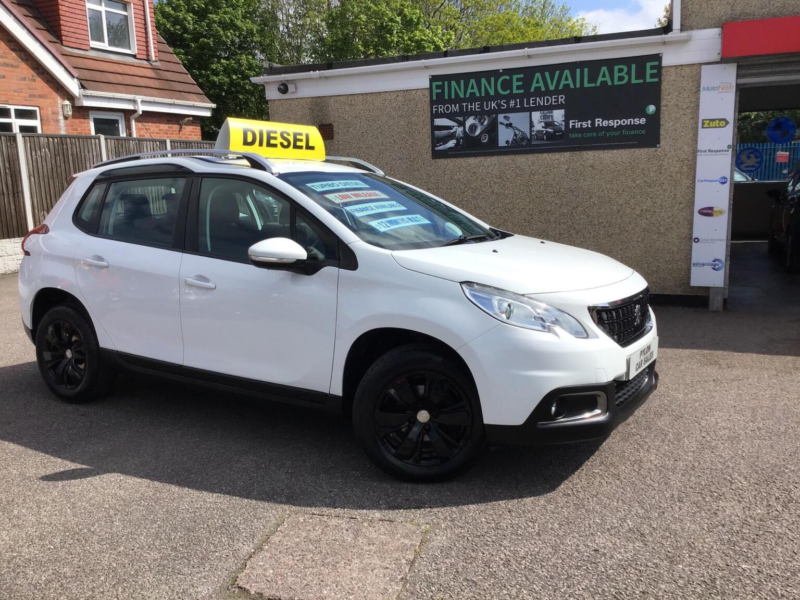 2016 Peugeot 2008 1.6 Bluehdi Active Euro 6 5dr in White — image 1
