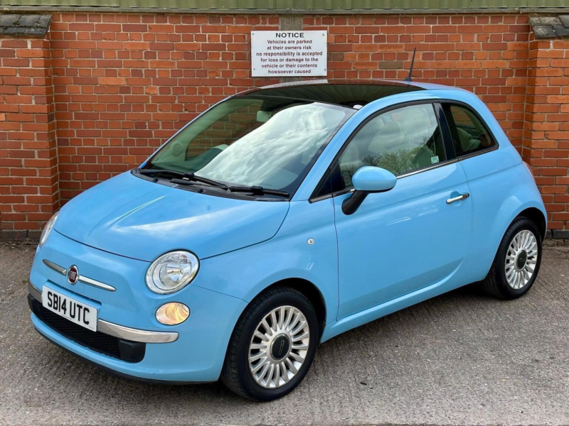 2014 Fiat 500 1.2 Lounge Euro 6 (s/s) 3dr in Blue — image 1