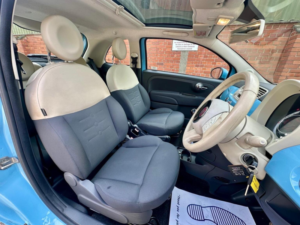 2014 Fiat 500 1.2 Lounge Euro 6 (s/s) 3dr in Blue — image 4