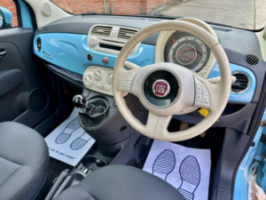 2014 Fiat 500 1.2 Lounge Euro 6 (s/s) 3dr in Blue — image 5