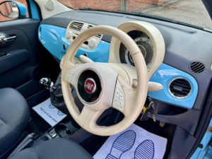 2014 Fiat 500 1.2 Lounge Euro 6 (s/s) 3dr in Blue — image 6
