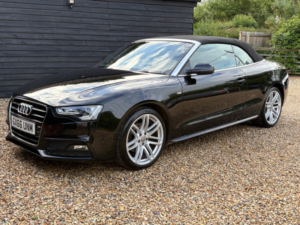 2016 Audi A5 Cabriolet 2.0 Tdi S Line Multitronic Euro 6 (s/s) 2dr in Black — image 2
