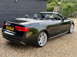 2016 Audi A5 Cabriolet 2.0 Tdi S Line Multitronic Euro 6 (s/s) 2dr in Black — image 3