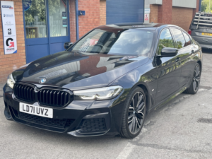 2021 BMW 5 Series 2.0 520d M Sport Saloon in Black — image 3