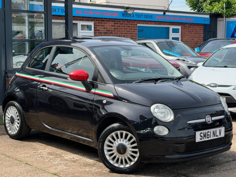 2012 Fiat 500 1.2 Pop Euro 5 (s/s) 3dr in Black — image 1