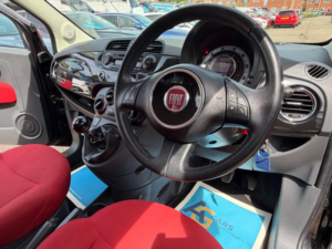 2012 Fiat 500 1.2 Pop Euro 5 (s/s) 3dr in Black — image 3