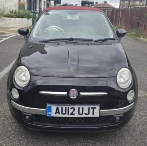 2012 Fiat 500c 0.9 Twinair Lounge Euro 5 (s/s) 2dr in Black — image 2