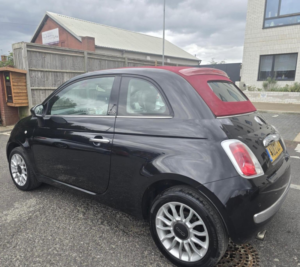 2012 Fiat 500c 0.9 Twinair Lounge Euro 5 (s/s) 2dr in Black — image 3