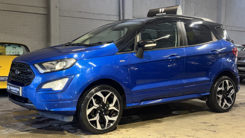 2018 Ford Ecosport 1.0 T Ecoboost St-Line Blue 5dr Satnav+partleather+reversecam in Blue — image 1