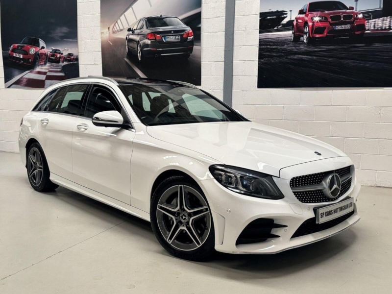 2018 Mercedes-Benz C Class 2.0 C220d Amg Line (premium Plus) G-Tronic+ Euro 6 (s/s) 5dr in White — image 1