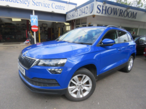 2018 Skoda Karoq 1.6 Tdi Se Technology Euro 6 (s/s) 5dr in Blue — image 2