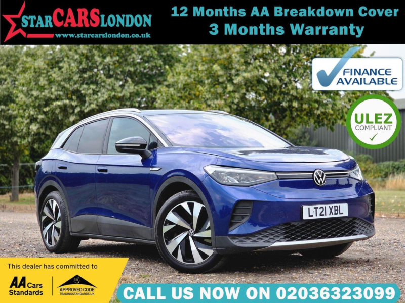 2021 Volkswagen Id.4 Pro Performance 77kwh 1st Edition Auto 5dr in Blue — image 1
