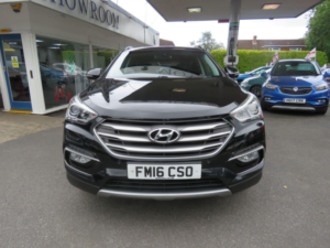 2016 Hyundai Santa Fe 2.2 Crdi Blue Drive Premium 4WD Euro 6 (s/s) 5dr (7 Seat) in Black — image 2