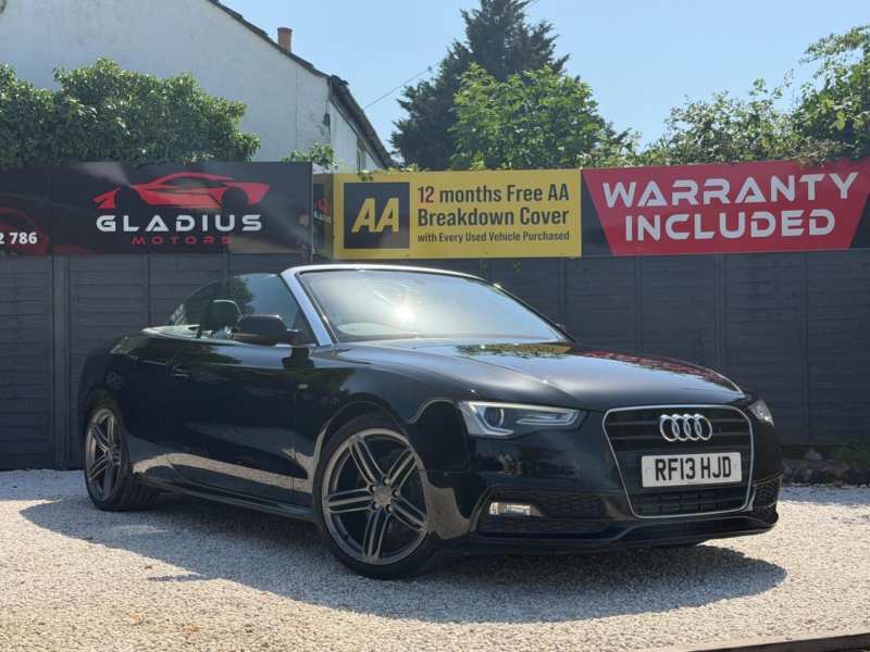 2013 Audi A5 Cabriolet 2.0 Tdi S Line Special Edition Euro 5 (s/s) 2dr in Black — image 1