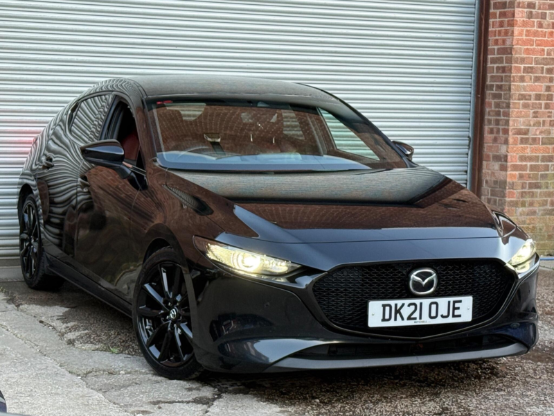 2021 Mazda Mazda3 2.0 E-Skyactiv-X Mhev Gt Sport Euro 6 (s/s) 5dr in Black — image 1