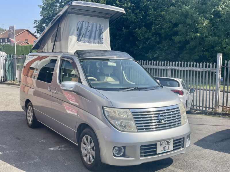 2021 Nissan Elgrand Camper Pop Top in Silver — image 1