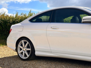 2015 Mercedes-Benz C Class 1.6 C180 Amg Sport Edition G-Tronic+ Euro 6 (s/s) 2dr in White — image 4