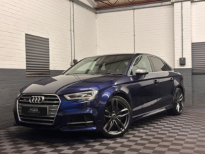 2017 Audi S3 2.0 Tfsi Saloon 4dr Petrol S Tronic Quattro Euro 6 (s/s) (310 Ps) in Blue — image 3