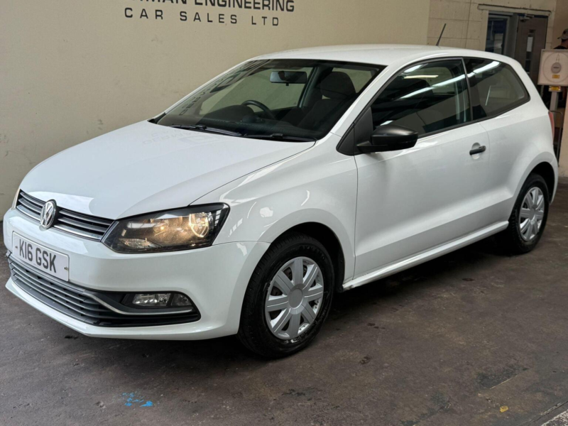 2014 Volkswagen Polo 1.0 Bluemotion Tech S Euro 6 (s/s) 3dr in White — image 1