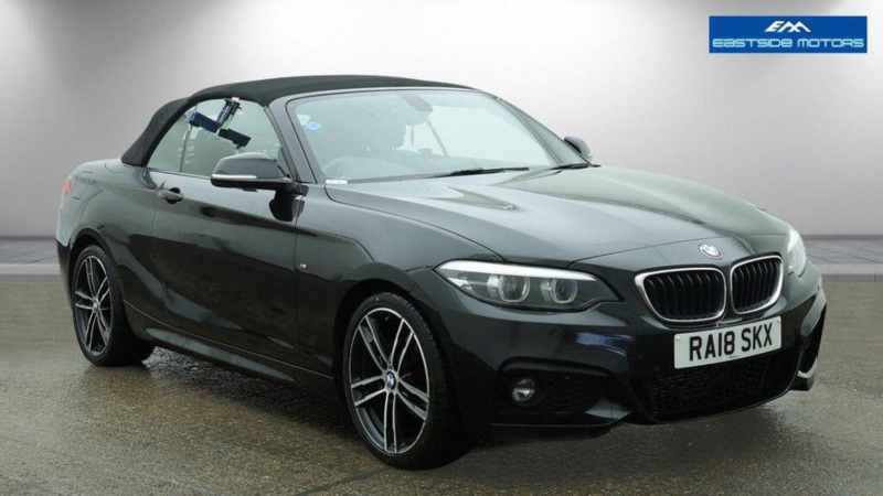 2018 BMW 2 Series 2.0 218d M Sport Auto Euro 6 (s/s) 2dr in Black — image 1