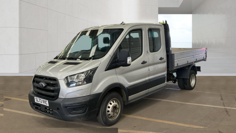 2022 Ford Transit 2.0 350 Ecoblue Leader Double Cab Tipper 4dr Diesel Manual Rwd L3 Euro 6 130 Ps in Silver — image 1