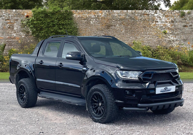 2022 Ford Ranger 2.0 Ecoblue Wildtrak Auto 4WD Euro 6 (s/s) 4dr in Black — image 1