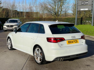 2014 Audi A3 2.0 Tdi S Line Sportback Euro 5 (s/s) 5dr in White — image 5